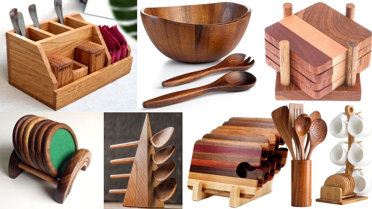 wooden kitchen gadgets